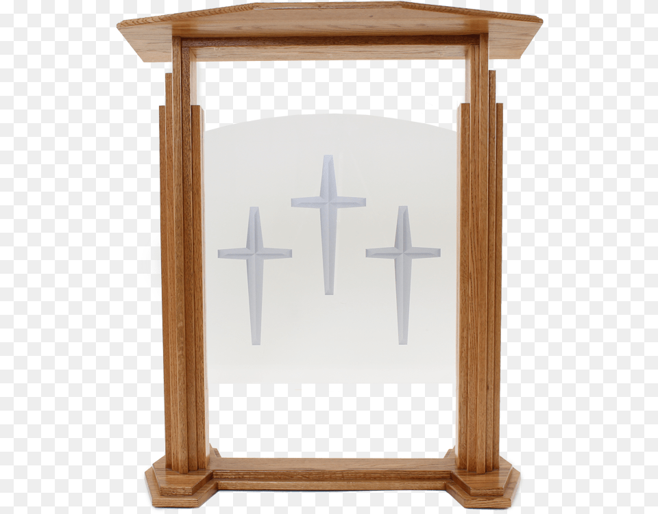 Church Furniture Wood Stains Pulpit, Cross, Symbol, Outdoors Free Png Download