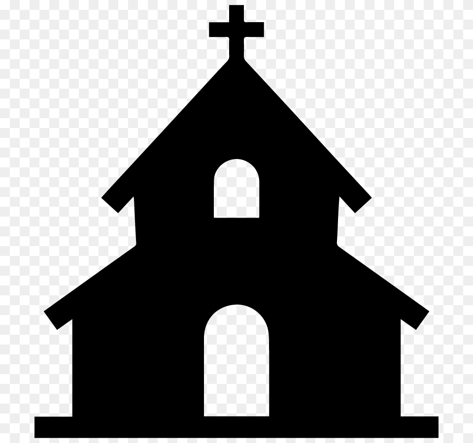 Church Icon, Gray Free Png