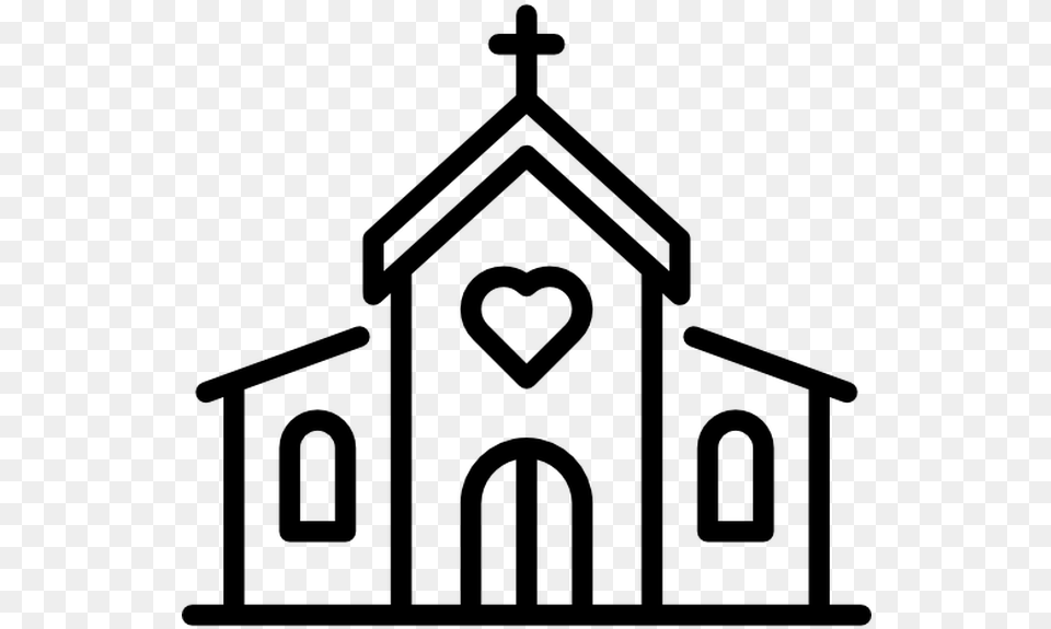 Church Icon, Gray Png