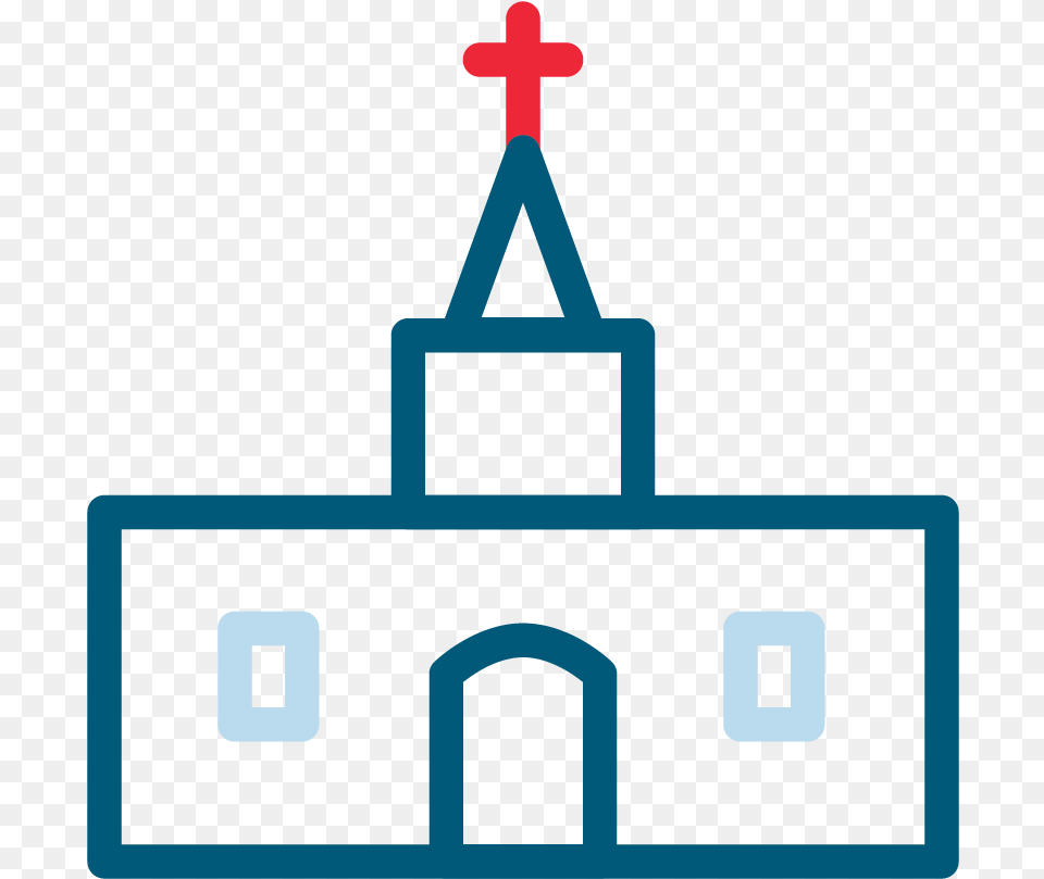 Church Icon Christian Church, Altar, Architecture, Building, Prayer Png Image