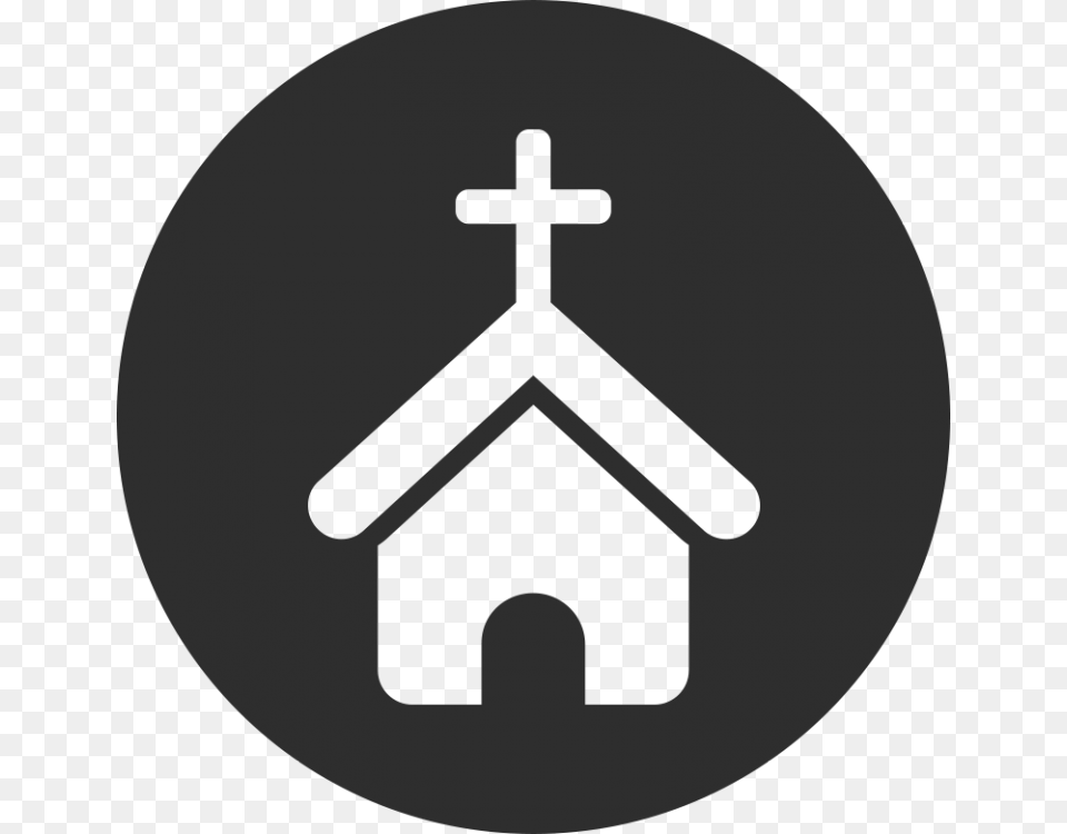 Church Icon White, Gray Png