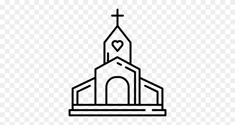 Church Love Valentines Day Wedding Icon, Gray Png Image