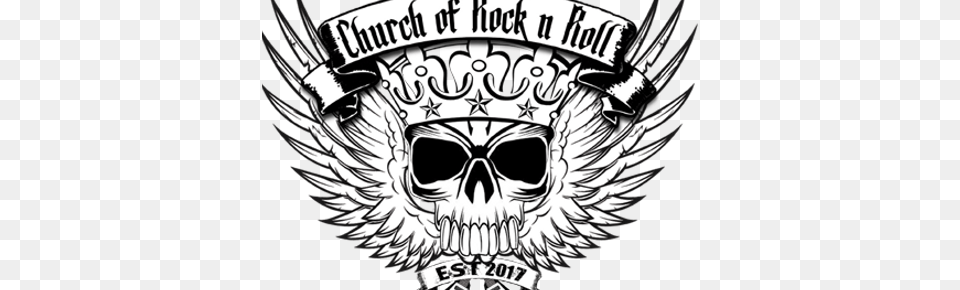 Church Of Rock N Roll, Emblem, Symbol, Logo, Smoke Pipe Png