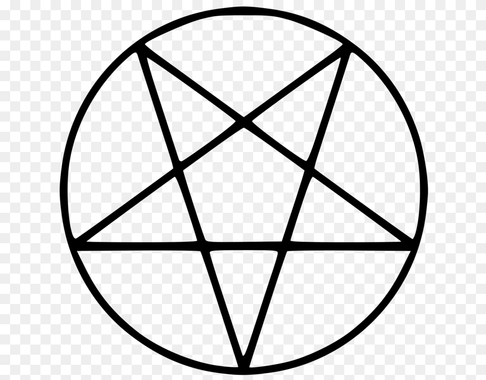 Church Of Satan Pentagram Satanism Sigil Of Baphomet, Gray Free Png Download