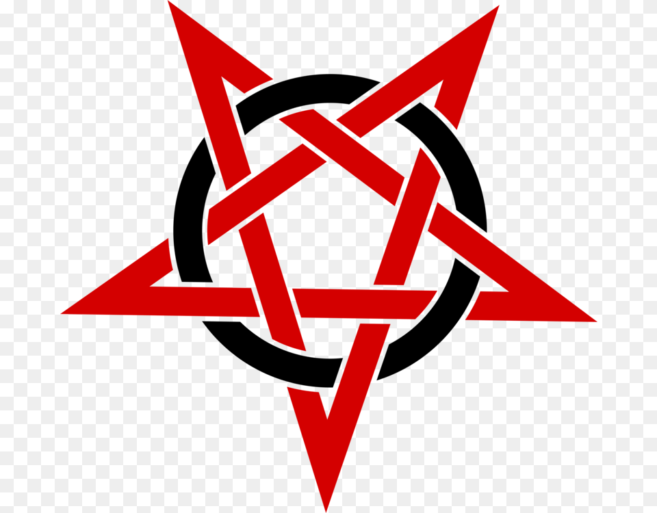 Church Of Satan Pentagram Satanism The Satanic Bible Free, Star Symbol, Symbol, Cross Png