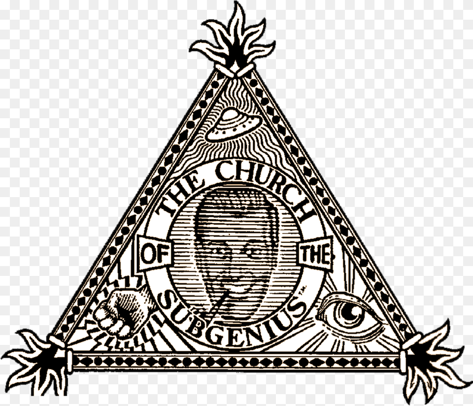 Church Of The Subgenius, Triangle, Face, Head, Person Free Png Download