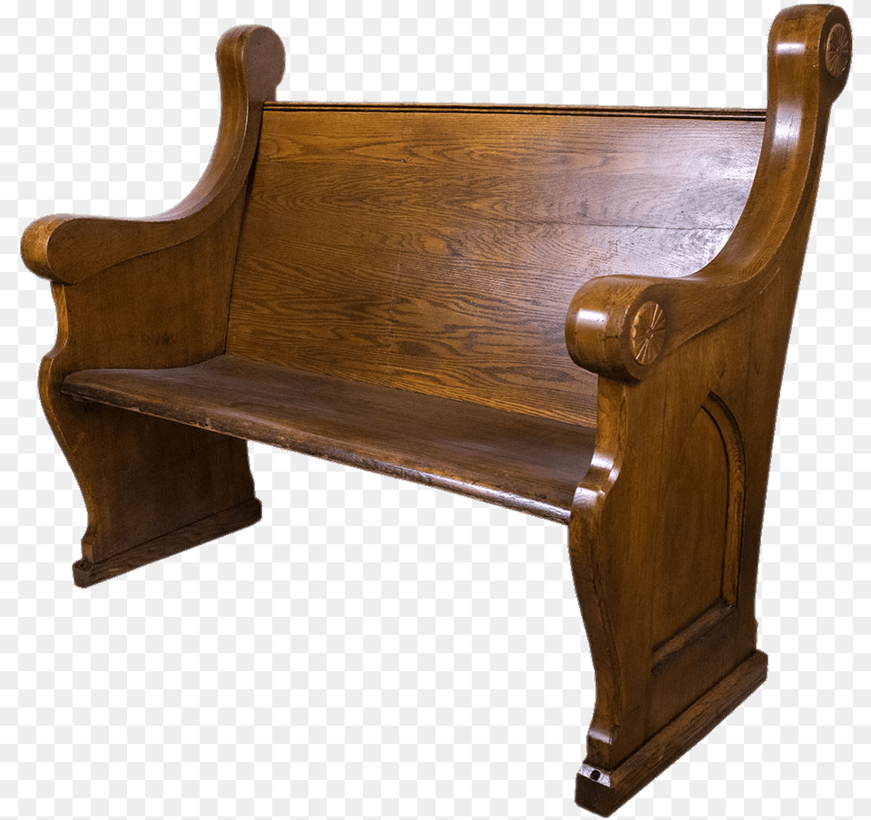 Church Pew, Bench, Furniture, Wood Png