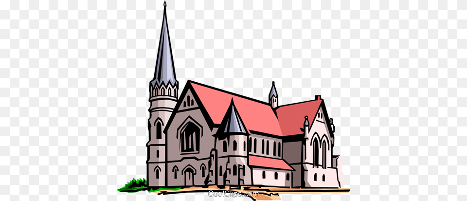 Church Royalty Vector Clip Art Illustration, Architecture, Building, Cathedral, Spire Free Png