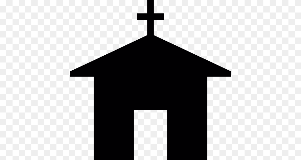 Church Silhouette, Cross, Symbol Free Png Download