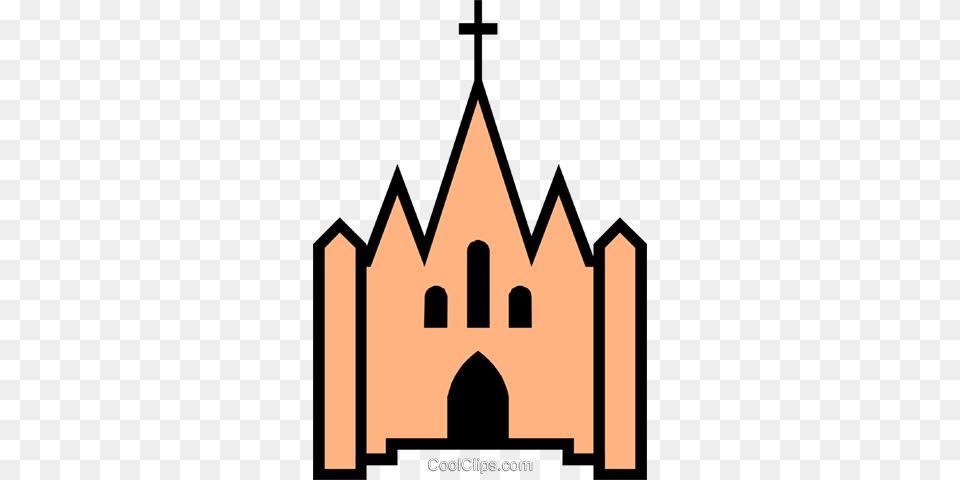 Church Symbol Royalty Free Vector Clip Art Illustration, Architecture, Building, Cathedral, Altar Png Image