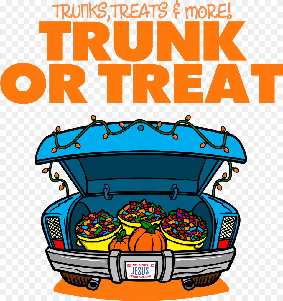 Church Trunk Or Treat, Advertisement, Poster, Car, Transportation Free Png Download
