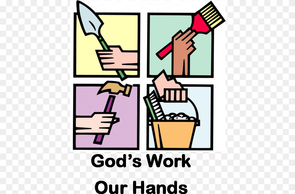 Church Work Day Church Work Day Clipart, Cleaning, Person, Brush, Device Free Transparent Png