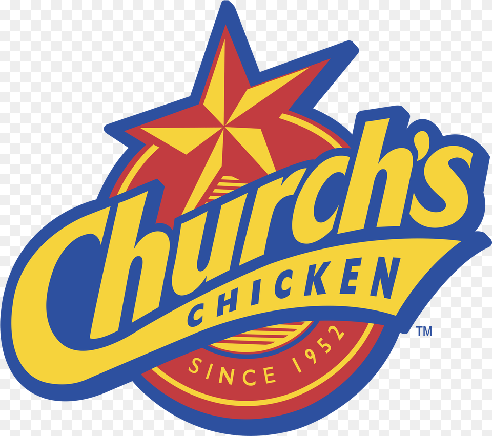 Churches Logo Transparent Svg Texas Chicken Logo, Symbol, Badge, Dynamite, Weapon Free Png Download