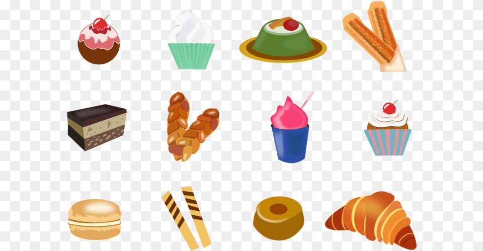 Churro Computer Icons Dessert Food Confectionery Dessert Clipart, Cream, Ice Cream, Icing, Dynamite Png Image