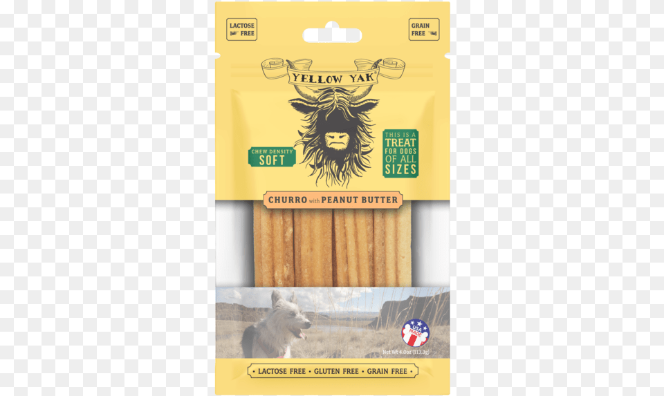 Churro With Peanut Butter Chew Density Soft Treat For Italian Food, Animal, Canine, Dog, Pet Free Transparent Png