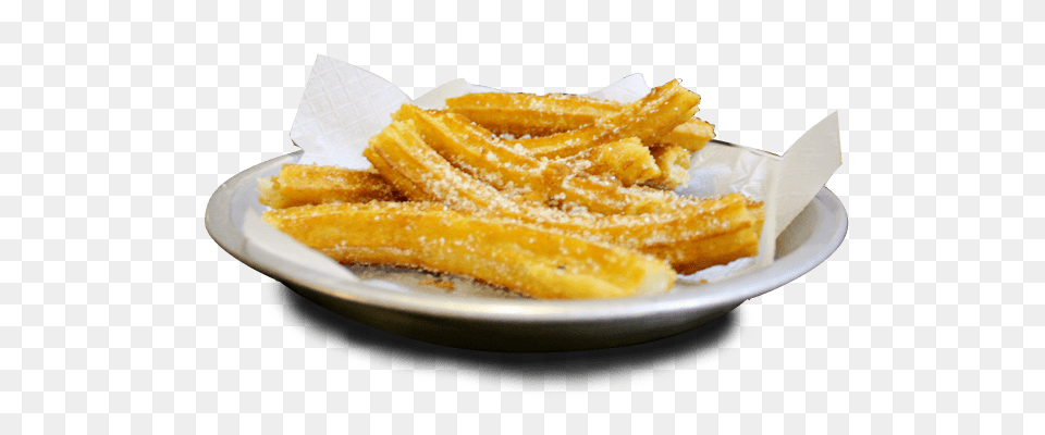 Churros On A Plate, Food, Fries Free Png Download