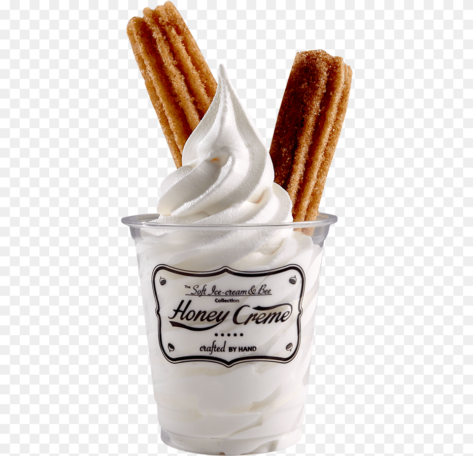 Churros Soft Serve Ice Creams, Cream, Dessert, Food, Ice Cream Free Transparent Png