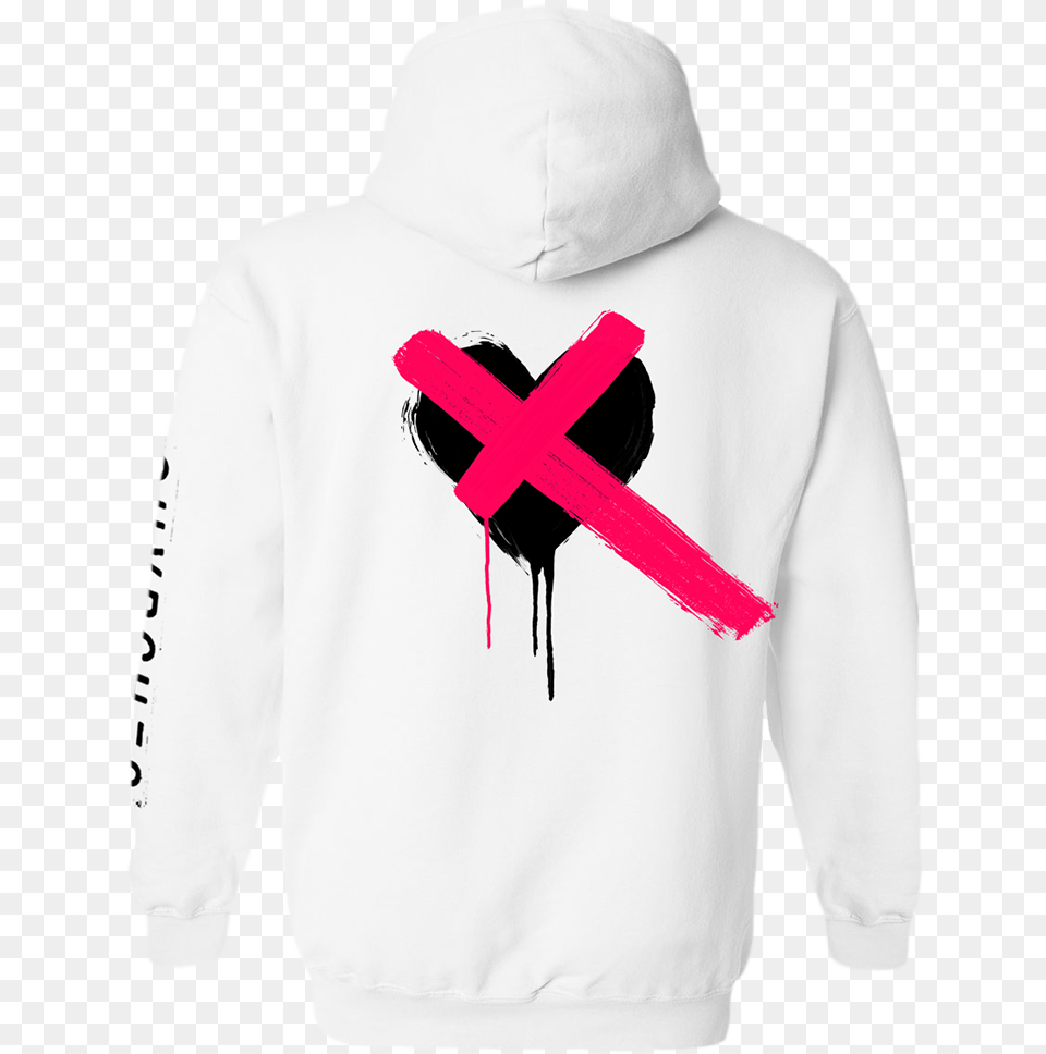 Chvrches White X Hoodie Chvrches Uk Hoodie, Clothing, Hood, Knitwear, Sweater Free Png