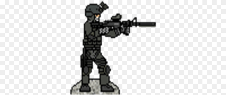 Cia Sad Operative With M4 Sopmod Roblox Assault Rifle, Firearm, Gun, Weapon, Chess Free Png