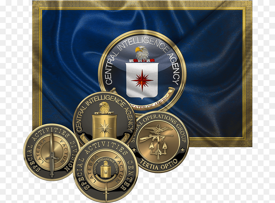 Cia Special Activities Division Sad Logo, Gold, Emblem, Symbol Free Png