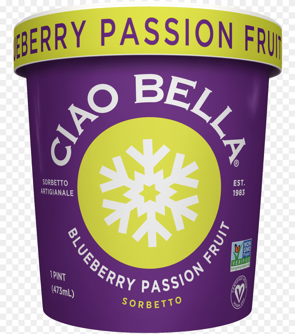 Ciao Bella Blueberry Passion Fruit Sorbetto, Dessert, Food, Yogurt, Cream Free Transparent Png