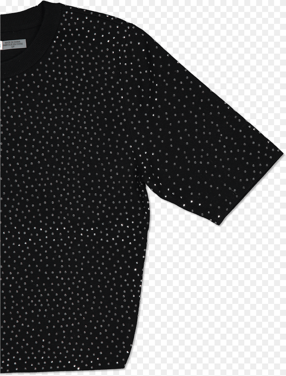 Ciara Heatset Crystal Pullover Polka Dot, Clothing, Pattern, Shirt, T-shirt Free Transparent Png