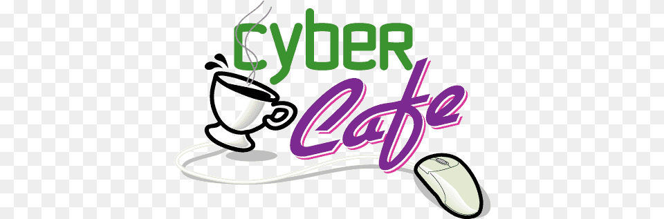 Ciber Cafe Logo Cyber Cafe, Light, Dynamite, Weapon, Computer Hardware Png Image