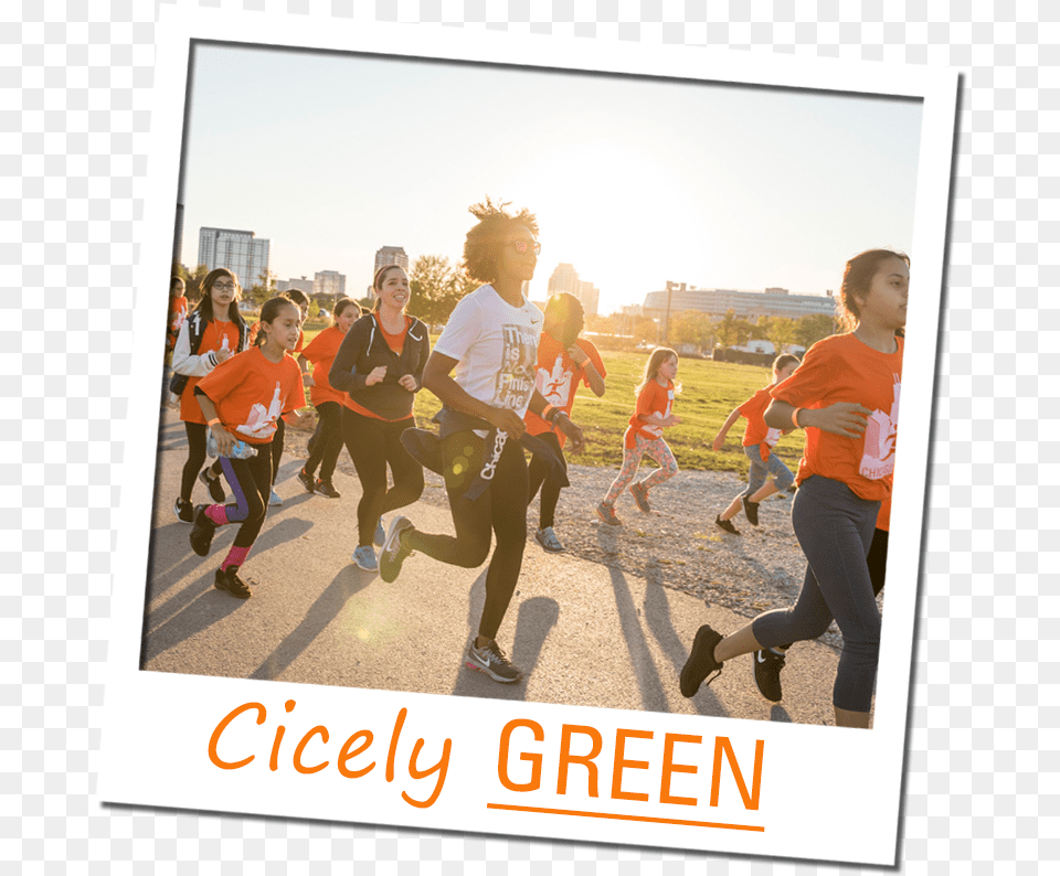 Cicely Green Polaroid 2020 Marathon, Person, People, Shoe, Clothing Png