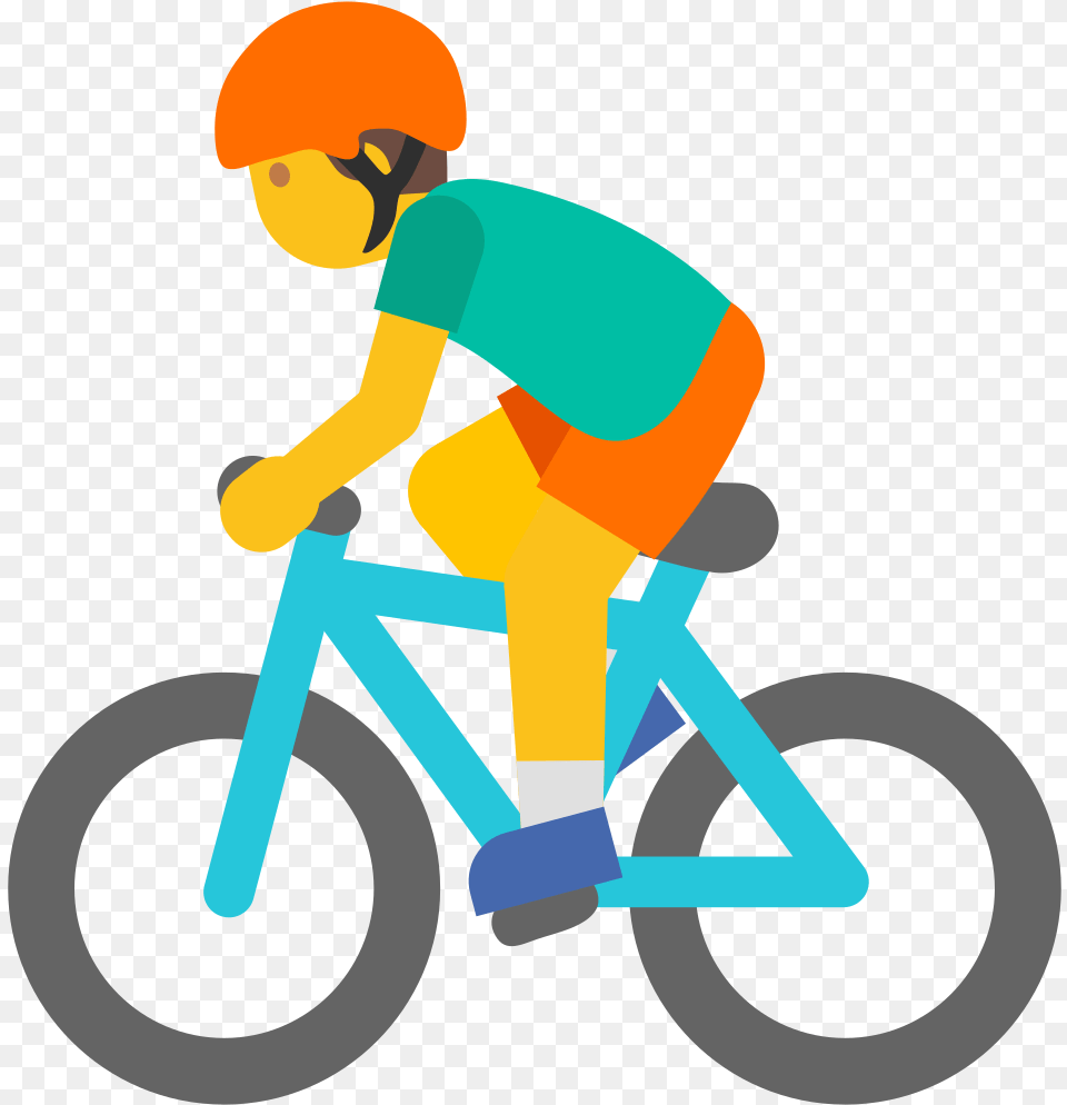 Ciclista Emoji, Bicycle, Transportation, Vehicle, Boy Png Image