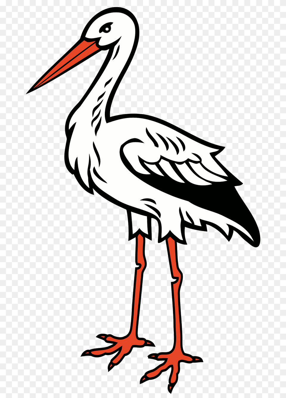 Ciconia Stork Storch Ooievaar Glya Clipart, Animal, Bird, Waterfowl, Crane Bird Free Png