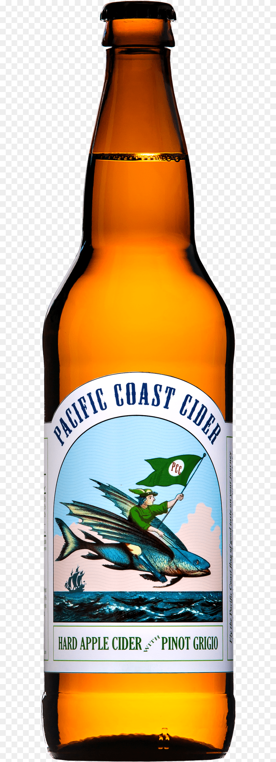 Cider Brother39s Pacific Coast Cider Hard Apple Cider Beer Bottle, Alcohol, Beer Bottle, Beverage, Lager Free Png Download