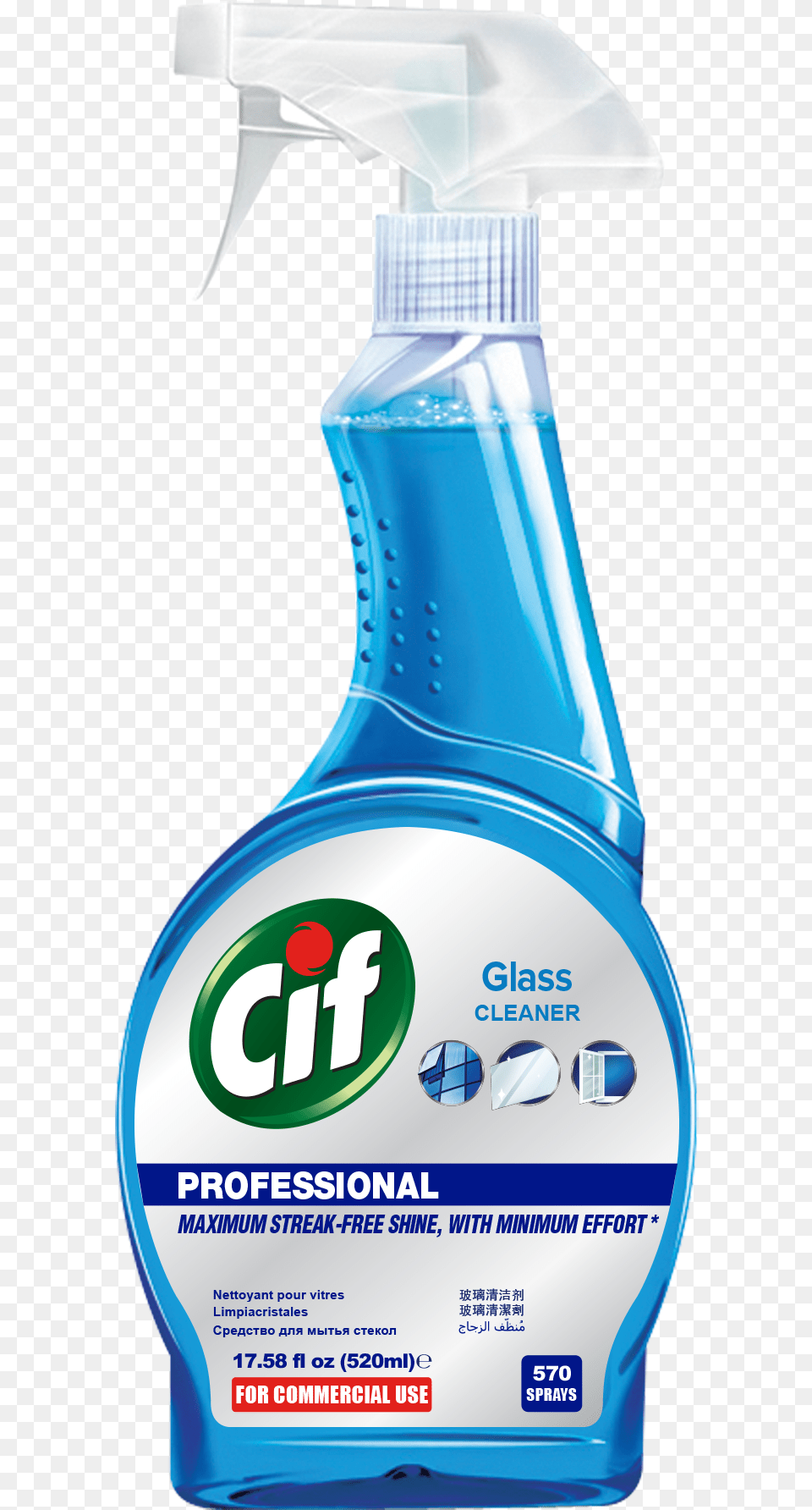 Cif Professional Glass Cleaner, Cleaning, Person, Tin, Can Png