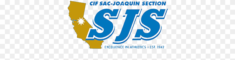 Cif Sac Joaquin Section Logo California Outline And Sj Name, Text, Number, Symbol Free Transparent Png