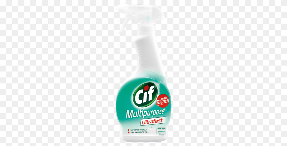 Cif Ultrafast Spray With Bleach Multipurpose Ml Cif, Tin, Can, Cleaning, Person Free Png Download