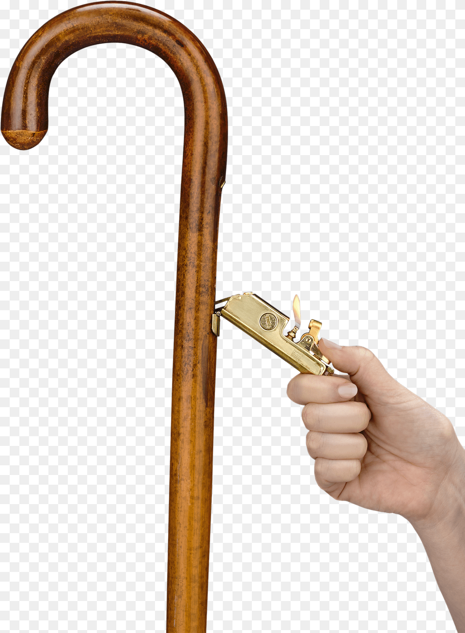 Cigar Lighter Cane Flask Canes With Hidden Features, Stick Png
