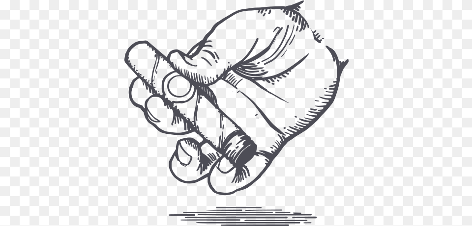 Cigarclub Cigar Drawing, Body Part, Hand, Person Free Png
