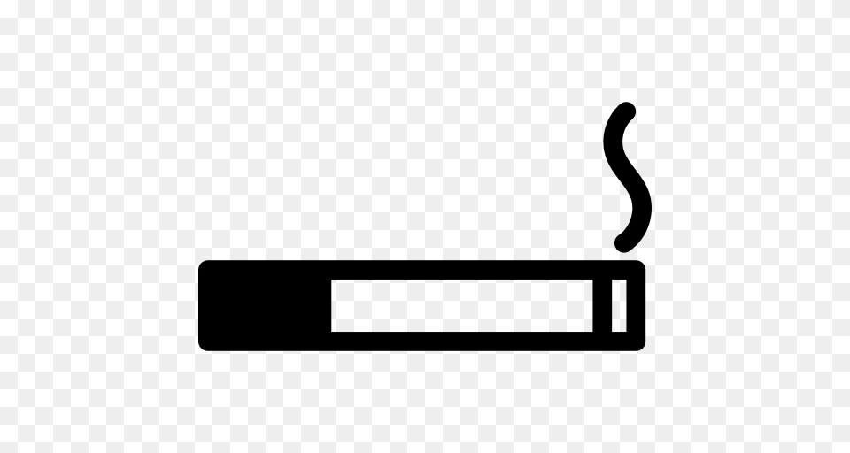 Cigarette With Smoke Icon, Gray Free Transparent Png