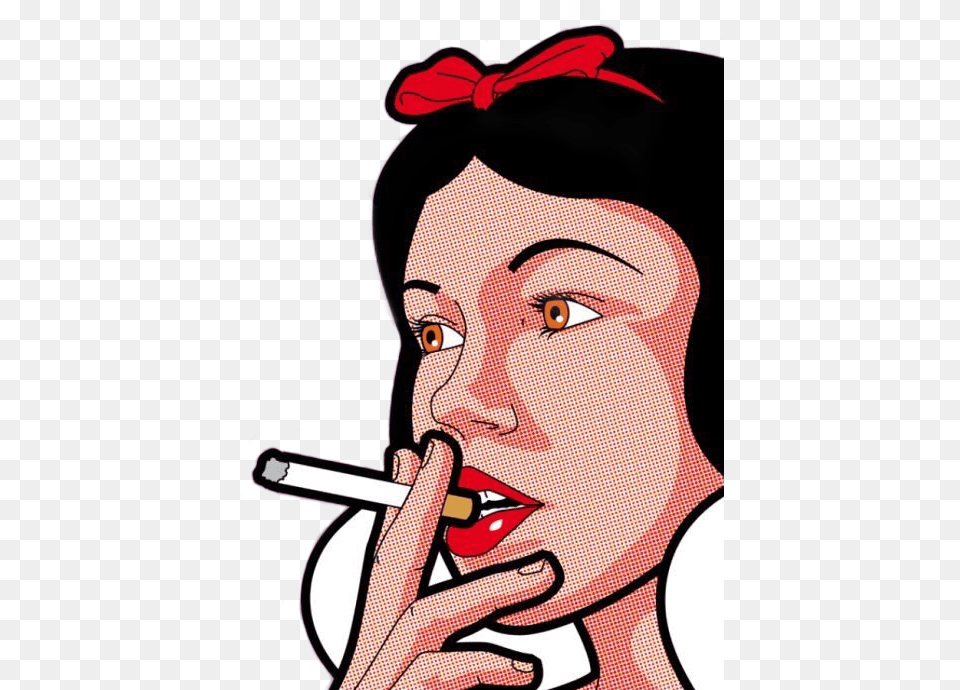 Cigarrete Cigarro Blancanieves Princess Pincesa Smoking Pop Art, Face, Head, Person, Adult Free Png