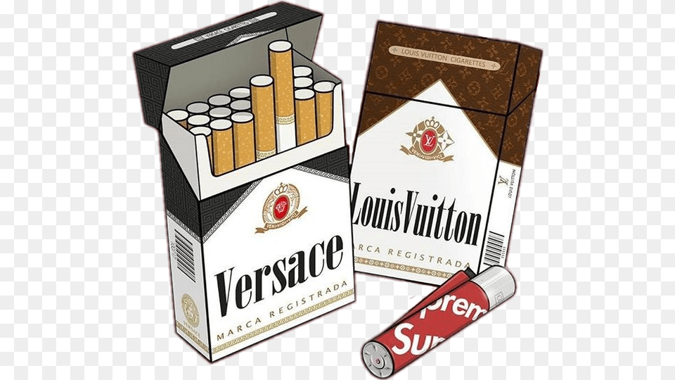 Cigarrillo Cigarros Versace Louisvuitton Supreme Nicotine Trap, Weapon, Dynamite Png