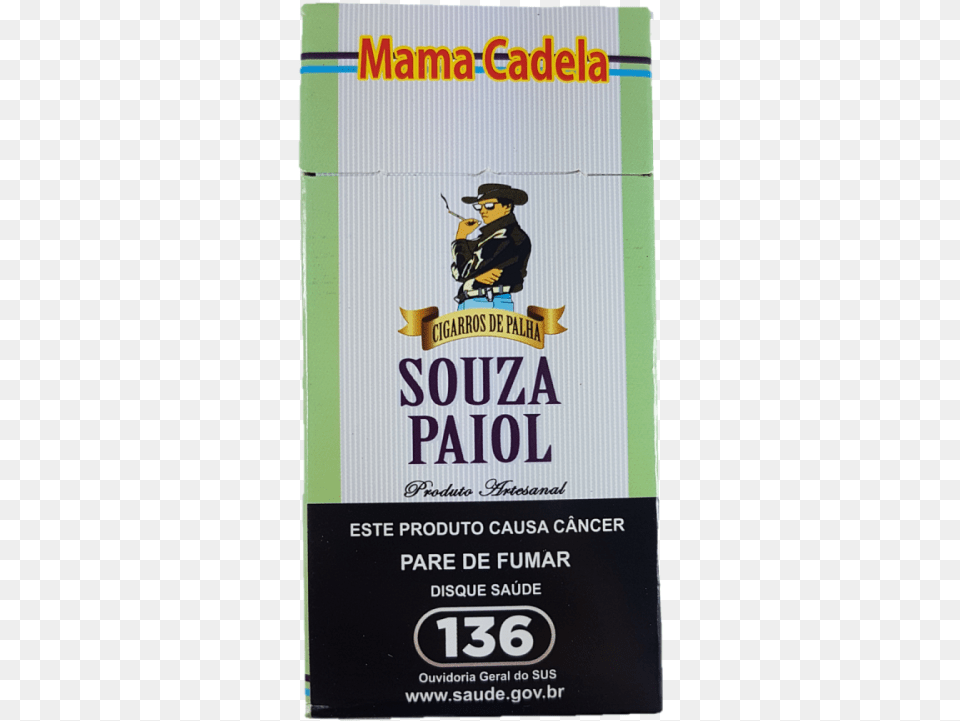 Cigarro De Palha Souza Paiol Mama Cadela Mo9012 Grape, Advertisement, Poster, Adult, Male Free Png Download