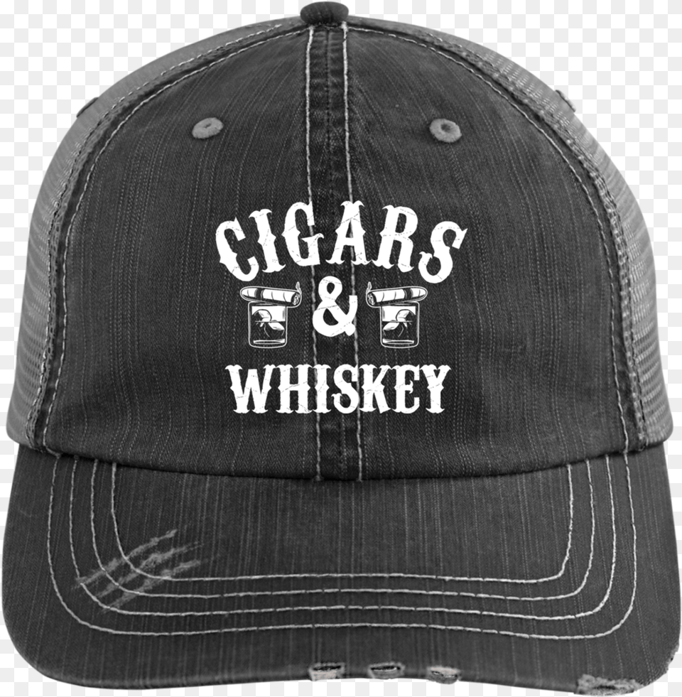 Cigars And Whiskey Trucker Cap Hats Baseball Cap, Baseball Cap, Clothing, Hat Png Image