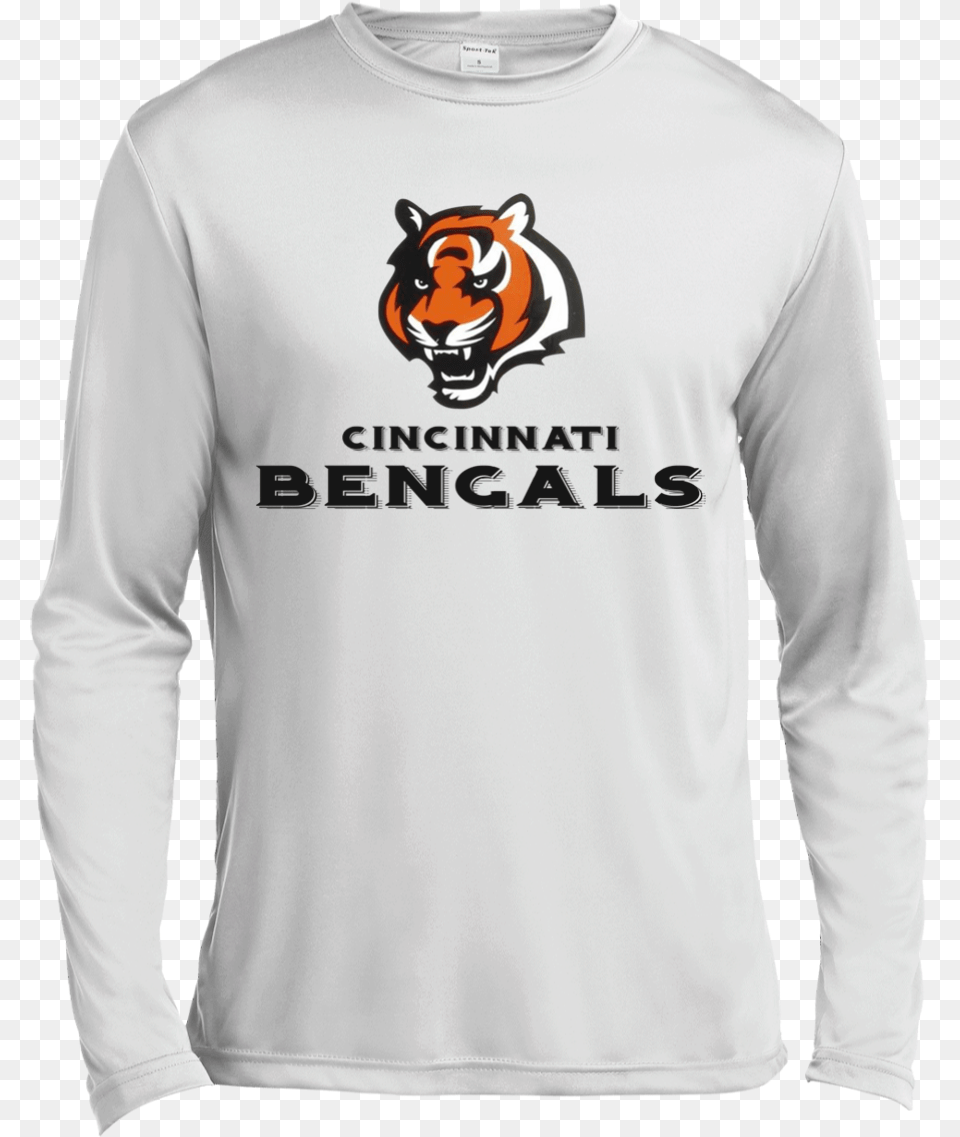 Cincinnati Bengals T Shirt, Clothing, Long Sleeve, Sleeve, T-shirt Png