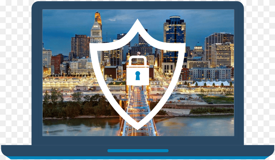 Cincinnati Cybersecurity Skyline Cincinnati, Architecture, Water, Urban, Photography Free Png Download