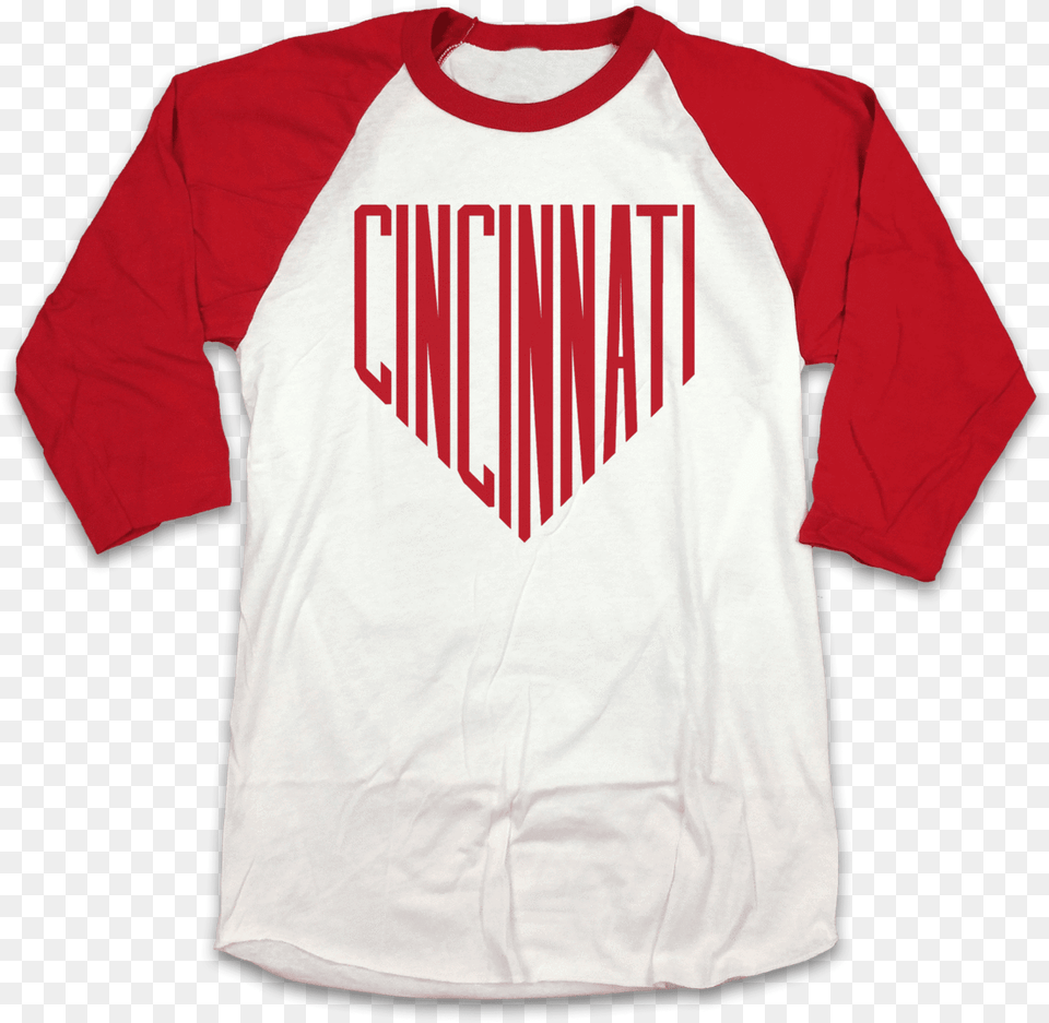 Cincinnati Home Plate Cincinnati, Clothing, Long Sleeve, Shirt, Sleeve Free Transparent Png