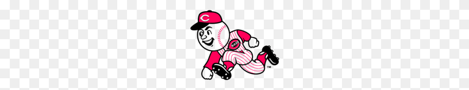 Cincinnati Reds Running Mascot, Art, Baseball Cap, Cap, Clothing Free Transparent Png