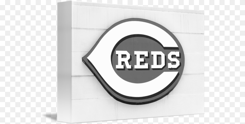 Cincinnati Reds Sign In Black And White By Paul Velgos Cincinnati Reds, Computer Hardware, Electronics, Hardware, Monitor Png