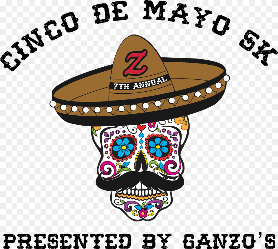Cinco De Mayo 5k 2019 Logo Cinco De Mayo Run 2019, Clothing, Hat, Sombrero Free Png
