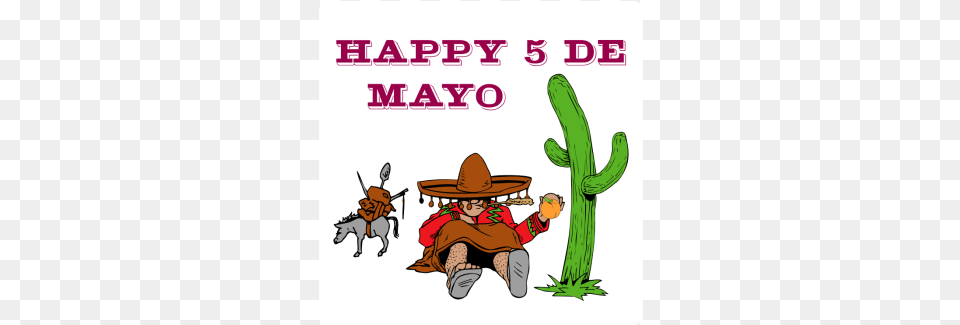 Cinco De Mayo Static Cling Danny Book, Clothing, Hat, Baby, Person Png