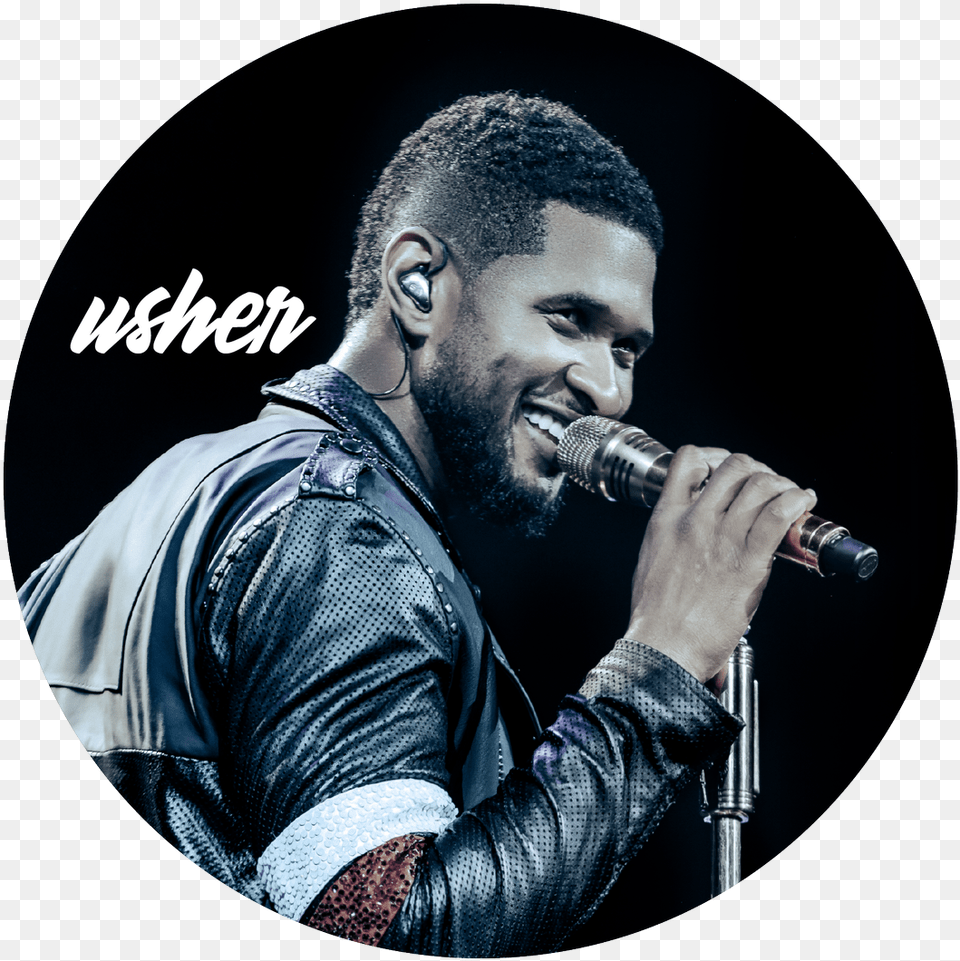 Cincy Music Fest On Twitter Usher Haircut, Photography, Microphone, Electrical Device, Adult Free Png Download