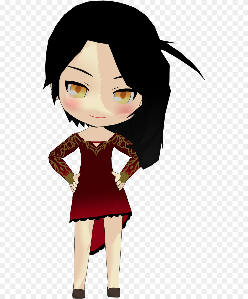 Cinder Fall Rwby Chibi Mmd Models, Sleeve, Clothing, Long Sleeve, Adult Free Png Download